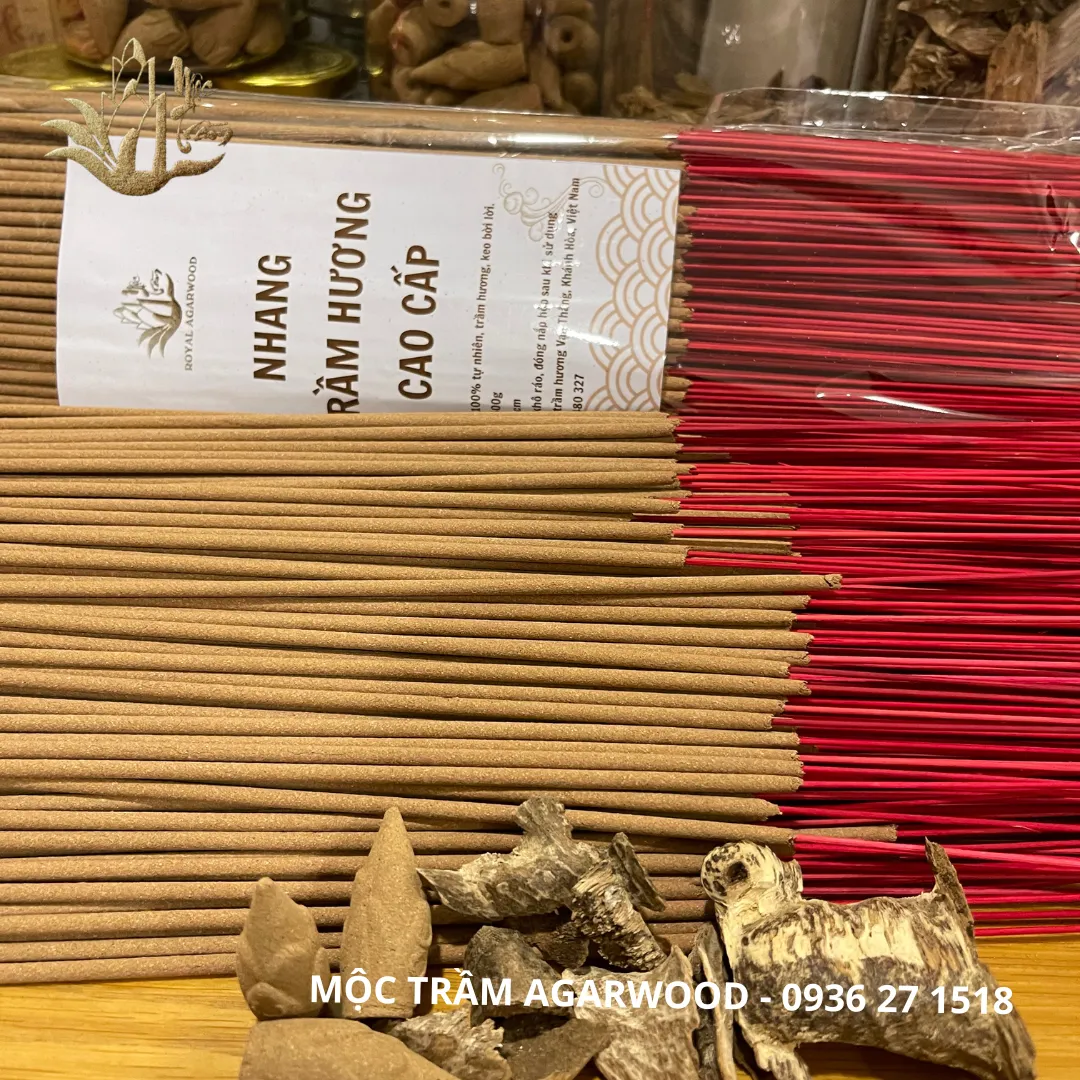 Agarwood Incense Sticks – Natural Vietnamese Agarwood for Worship &amp; Daily Use